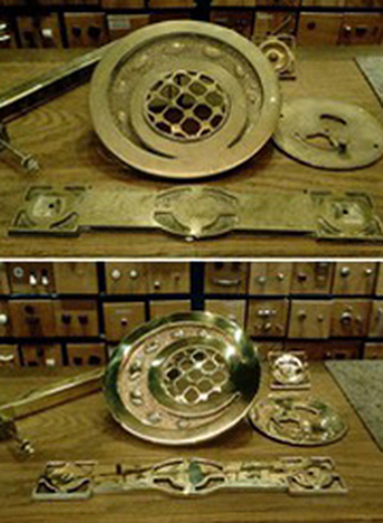 Antes y después de una restauración de metales en Bolibar