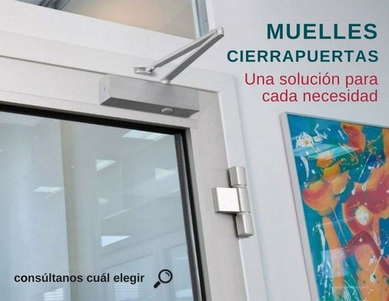 As molas do fecho da porta