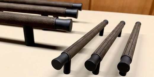 Nous avons recouvert les poignées