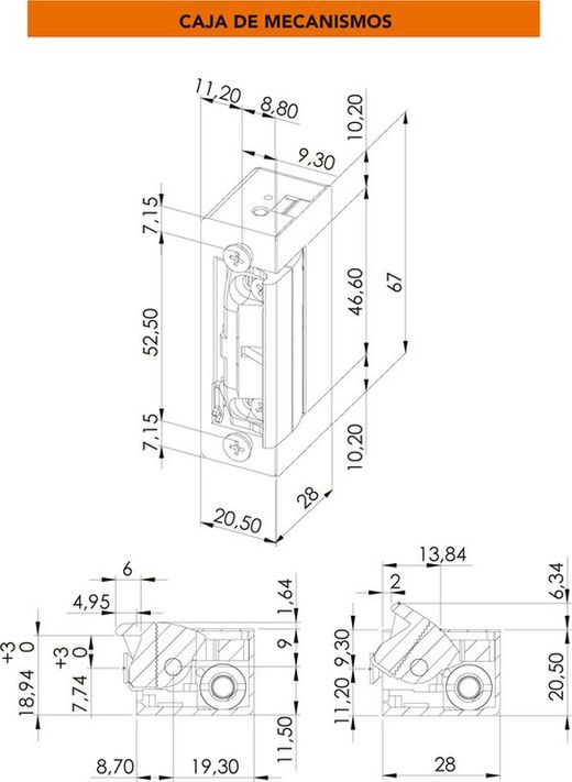 Ouvre-porte 54 Dorcas CE0054 CE0055