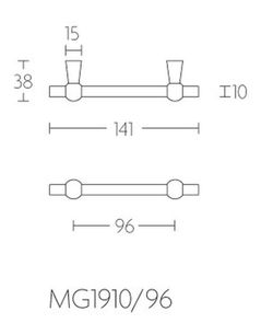 Poignée Formani Timeless MG1910/96