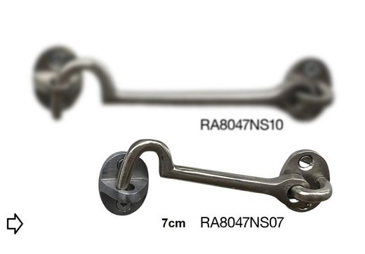 Heurtoir de porte en nickel satiné RA8047