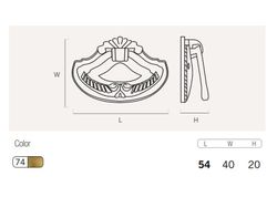 Bague avec plaque en forme de coquillage A0218LV52