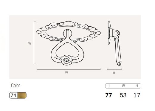 Bague avec plaque horizontale A0221LVHO