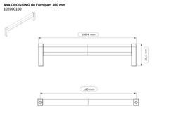 Poignée 102990 CROSSING par Furnipart A1029