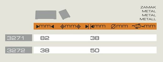 Poignée de bateau 3271-3272 Estampille A3271