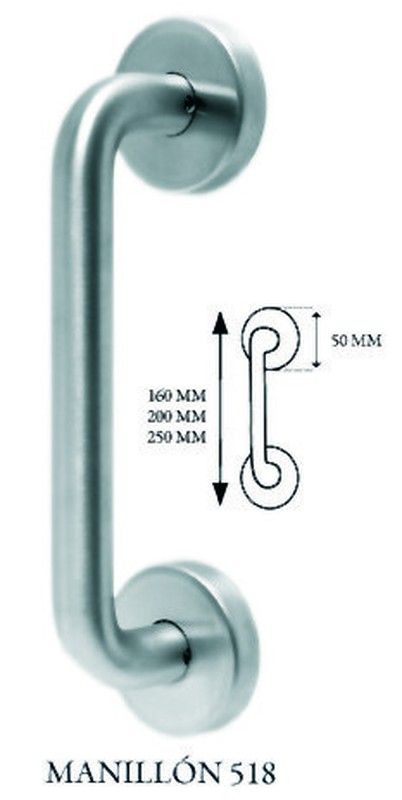 Poignée avec rosaces 518 525 MA6005