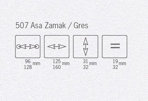 Poignée rustique en grès 507 Bernial A2853PD96