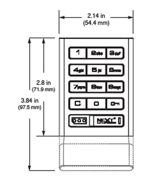 CLAVIER DE CASIER AXIS par DIGILOCK CE3400