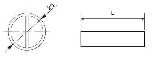 Barre anti-panique horizontale noire 95 cm Justor CE7121NE11