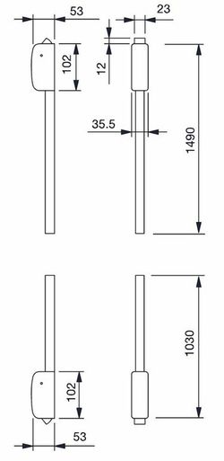 Barre verticale Cie.2 Points Noir Ce7110Ne00
