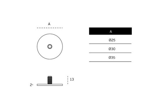 Base de butée de porte IN.13.BS JNF UT0145