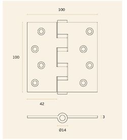 Charnière IN.05.021.100.CF JNF BO0521IM10