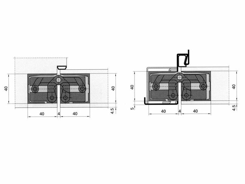 Bisagra invisible modelo Tectus ref. BO0310NS14 — Ferreteriabolibar