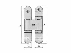 Bisagra invisible modelo Tectus ref. BO0310NS14