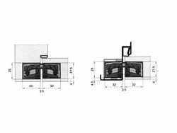 Bisagra invisible modelo Tectus ref. BO0310NS14