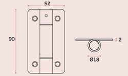 Charnière à ressort SM.005.C JNF BO9006IMCM