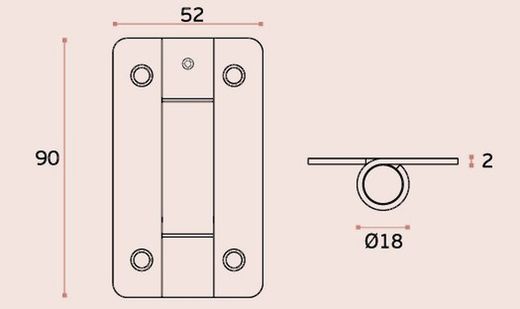 Charnière à ressort SM.005.C JNF BO9006IMCM