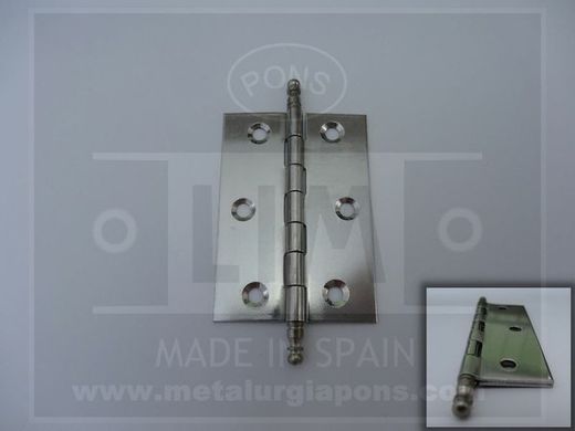 Charnière plate avec extrémités 100 Pons BM0001