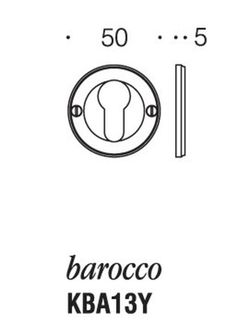 Trou de serrure Barocco Colombo QO3115PLCI