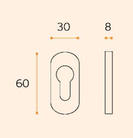 Ampoule pour trou de serrure IN.04.280.Y08.N JNF QO0428IMCI
