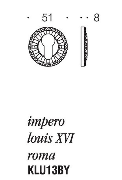 Trou de serrure Impero Louis XVI Rome Antologhia Colombo QO3120LNCI