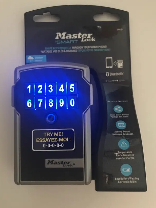 Caja de seguridad Bluetooth para llaves MasterLock — Ferreteriabolibar