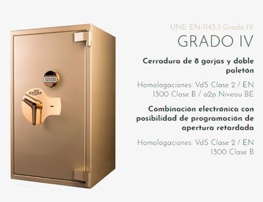 Caja fuerte Ilux Design, de alta seguridad y personalizable
