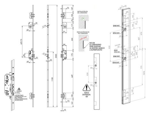 Verrou de sécurité Tesa TLB HS CO1940IM60