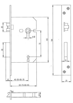 Serrure g/ret. silencieux 724 Joanper CO0724