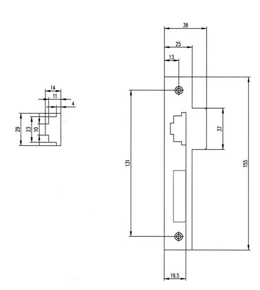 Serrure g/ret. silencieux 724 Joanper CO0724