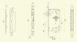 Serrure de sécurité pour salle de bain IN.20.996.R JNF CO0996