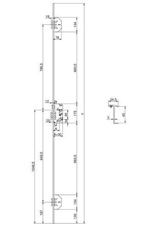 Serrure de sécurité PREMIUM 7145-3 3P MCM CO0503
