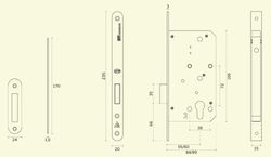 Serrure sans loquet IN.20.978 JNF CO0978