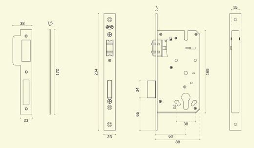 Verrouillage par poussée-traction IN.20.894 JNF CO2894