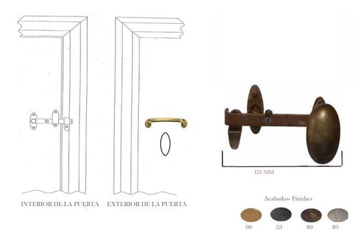 Fermeture à loquet Maniglip CO9440 025