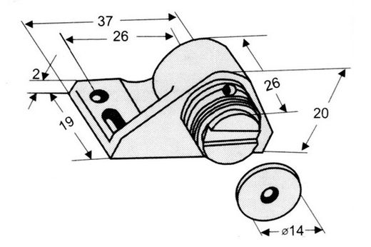Fermeture magnétique 121NCS YM0022MA06