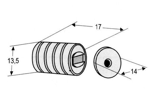 Fermeture magnétique 121NSS YM0021MA04