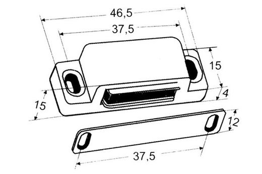 Fermeture magnétique 115-R YM0015