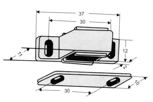 Fermeture magnétique 118-R YM0018