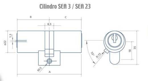 Cylindre rond EZCURRA SEA-23 CC9005