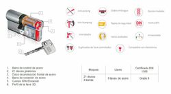 Cylindre de sécurité Diamant DOM CC5800AI70