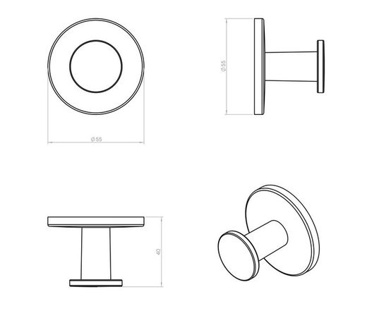 Cintre rond Duo 2620121 Cosmic VA2650CR00