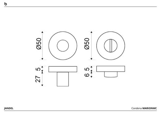 Condamne Marion WC par Jandel PM1369