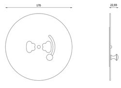 Plaque de frappe moderniste LM0063LP00