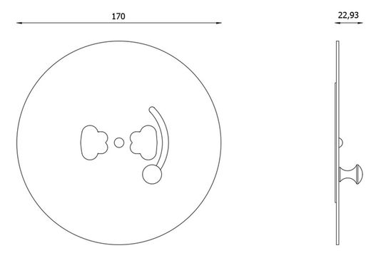 Plaque de frappe moderniste LM0063LP00