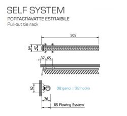 Porte-cravates amovible IA0900