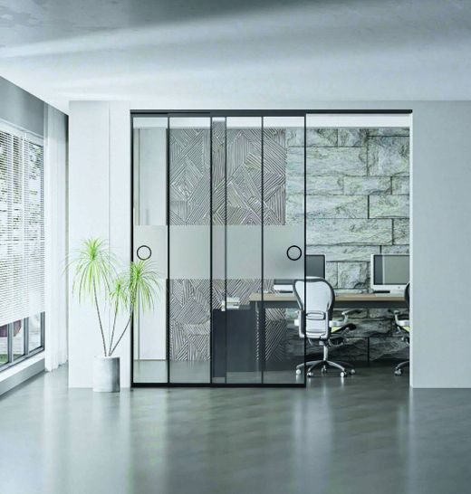 Corredera SV- TELESCÓPICA BIDIRECCIONAL – Multiplo Perfect Glass