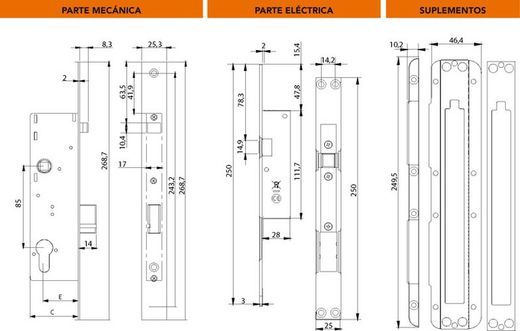 Dorcas CE8158 DUO verrou électrostatique automatique