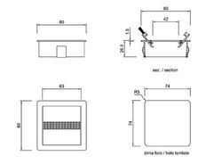 Garniture de cache-câble argentée 2000Z78 Pamar FE9950PL80